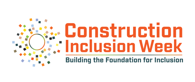 Construction inclusion logo - Building the foundation for inclusion.